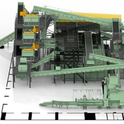 Automatyczna linia sortownicza do sortowania butelek PET, puszek aluminiowych i żelaznych